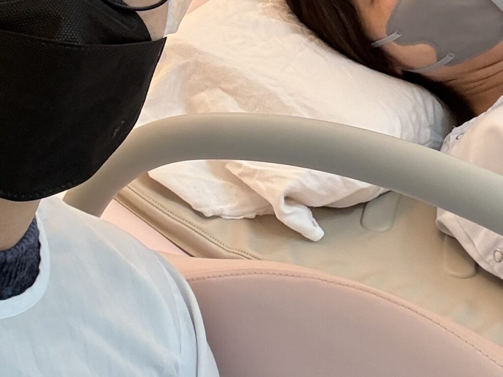 帝王切開前のナガトとうさこ